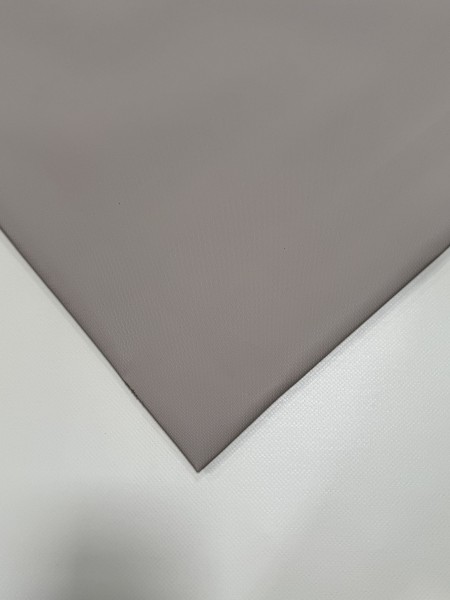 PVC matt mit Canvas-Maserung mit Saum und ohne Ösen, Hummus Sand