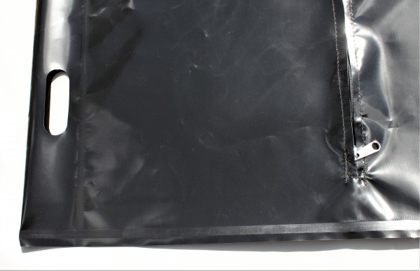 Leichensack/Bergungssack aus PVC mittiger Reißverschluss