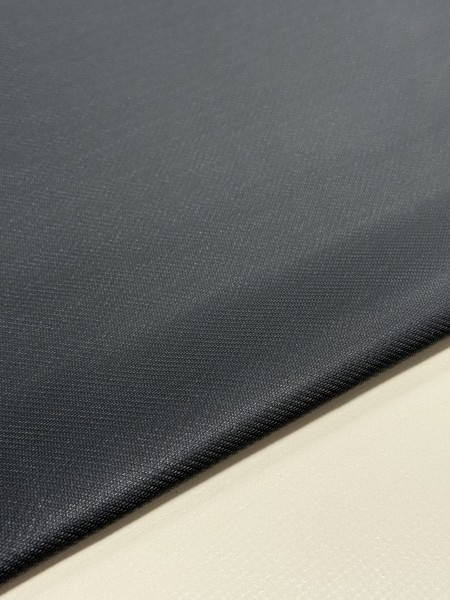 PVC matt mit Canvas-Maserung ohne Saum und ohne Ösen, Midnight Black