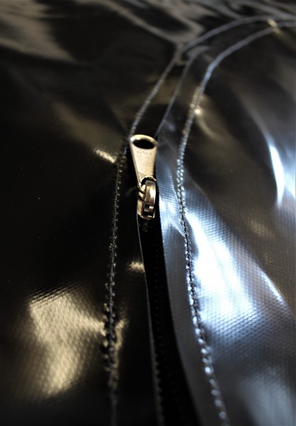 Leichensack/Bergungssack aus PVC mittiger Reißverschluss
